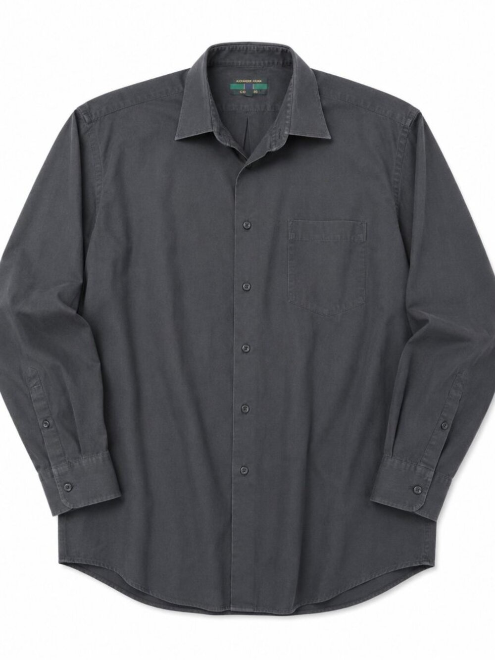 Alexander Julian Men's XL Black Button Down Shirt Cotton Blend Business Casual